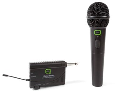 Q-Audio QWM-1900 HH Wireless Cordless Handheld UHF Radio Mic Microphone