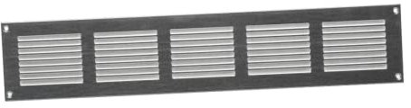 500x100mm Rejilla de Ventilación con Mosquitera - Rejillas de Aireación Metálicas - Acero Galvanizado