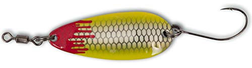 Quantum Magic Trout Bloody Shoot Spoon 3,5cm 3g - Forellenblinker, Farbe:Pearl/gelb