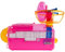 Zedelmaier Hamster Laufrad Spielzeug Transportbox für Hamster Nager Mäuse mit Rohrsystem, Trinkflasche (Modell 1 - Pink)