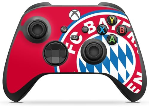DeinDesign Skin kompatibel mit Microsoft Xbox Series X Controller Folie Sticker FC Bayern München Offizielles Lizenzprodukt FCB