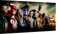 Magic Canvas Art - BilderDC Flash Arrow Super Men Leinwandbild 1- teilig Hochwertiger Kunstdruck modern Wandbilder Wanddekoration Design Wand Bild, Größe: 60 x 40 cm