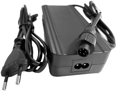 Enerpower Chargeur 42 V 2 A 85 W 5 broches rond pour batteries 36 V pour batteries Fischer, Phylion, Devron, Lifebike, Batavus, Sparta, etc.
