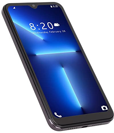 13pro Max Unlocked Handys, 6,1-Zoll-Smartphone mit Großem Bildschirm, 4 GB RAM, 64 GB ROM, Unterstützung für 128G-Erweiterung 4G-Handy für Android 11, Gesichtserkennung,(Schwarz)