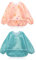 Little Dimsum Lätzchen Baby Lätzchen mit Ärmeln, Wasserdicht Abwaschbar, Ärmellätzchen, Baby Bibs Set für Kleinkinder mit Großer Tasche (6-36 Monate) - 2er-Pack