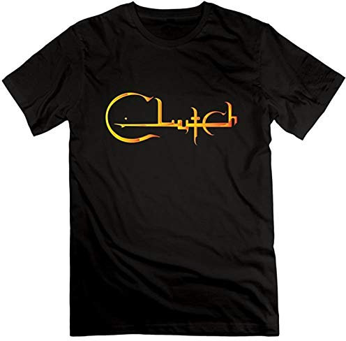 Clutch Band T Shirt Black for Men Cotton Size M