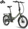 Fafrees F20 Light [ Offiziell ] Damen E-Bike Klapprad 36V 14,5AH Akku für Reichweite 55-110KM, Ebike 250W 120kg Elektrofahrrad Max. 25km/h, Fahrrad E Bike Herren, Foldable Mountainbike