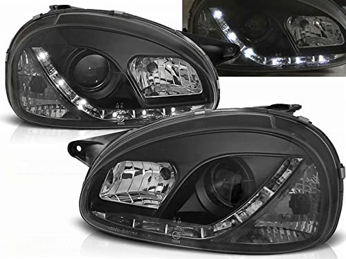 CR-Lights Led Scheinwerfer Set in schwarz für Opel Corsa B 02.1993-10.2000
