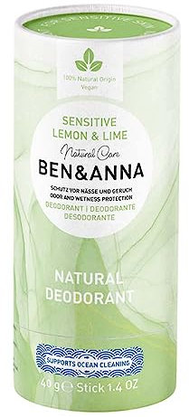 Ben & Anna Lemon & Lime Sensitive Deo, Papertube, 40g (5)