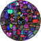 RGBEE Neon Aufkleber 100 Stücke, Graffiti Vintage Sticker Set für Laptop Motorrad Fahrrad Skateboard Koffer Scrapbook Helm, Cool Wasserfeste Sticker für Erwachsene