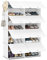 WOLTU Schuhregal mit 8 Fächern, Schuhaufbewahrung für 32 Paar Schuhe, Schuhschrank für Flur Wohnzimmer Schlafzimmer, Schuhorganizer mit Türen, aus modularen PP-Platten, Weiß