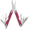 Leatherman Micra - Multiutensile Portachiavi in Acciaio Inossidabile con Forbici a Molla e 9 Utensili - Nero Ciliegia