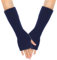 SJTJSPX Armstulpen Damen Mädchen Handschuhe Lange Handstulpen Fingerlose Winterhandschuhe Halbfinger Strickhandschuhe Einfarbig Armwärmer Stretch Pulswärmer Armlinge für Büro Tippen Computer
