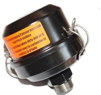 Kaeser Original Luftfilter für Kolbenkompressoren, M22 x 1,5, Schwarz, AUF-AUF-AN, 1 stück, Durchsteckmontage, remote