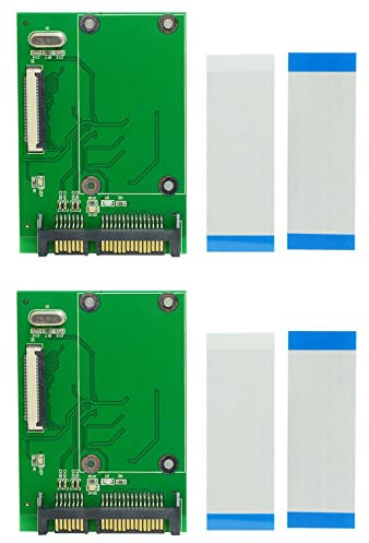 Ficher 2X 1,8 40Pin ZIF/SSD Festplatte Auf 7 + 15 22 Pin SATA Adapter Converter Board