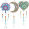 Frundoo Diamond Painting Anhänger Windspiel Geschenk Mädchen 5 6 7 8 9 10 11 12 Years DIY 5D Diamant Painting Windspiel Sonnenfänger Bastelset Kinder Diamond Painting Liebe für Home Dekor