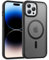 Onestyle Magnetic iPhone 14 pro hülle (MagSafe Compatible) (12ft Military Grade Drop Protection) Slim Translucent Frosted Shockproof Phone hülle, Schwarz