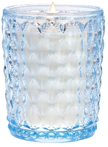 M&SENSE Duftkerze Groß Birne & Freesie|Knisterkerze mit Holzdocht|500g 100 Stunden Lang Brennende Sojawachs Scented Candle im Glas|Luxus Kerze Geschenk für Männer und Frauen 16.6oz