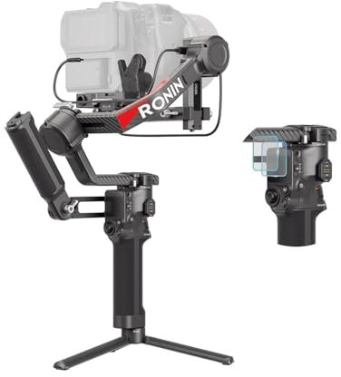 DJI RS4 Pro Combo Bundle, estabilizador en 3 Ejes para cámaras DSLR y de Cine Canon/Panasonic/Nikon/Fujifilm con grabación Vertical nativa, Carga útil de 4.5 kg, transmisor de Imagen y Motor Focus Pro