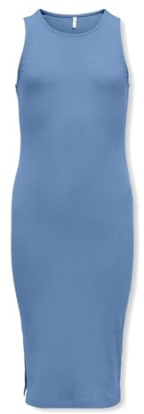 Kids ONLY Damen Kogbelfast Life S/L Midi Dress JRS Noos Kogbelfast Life S/L Midi Dress JRS Noos (1er Pack)
