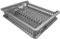 Usave Large Plastic Dish Drainer Plate Cutlery Rack with Drip Tray (Silver)
