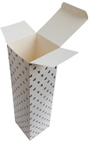 Gold Hearts Valentines Day Cardboard Wine Bottle Presentation Gift Boxes Qty 20 Boxes