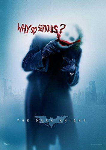 MIGHTYPRINT DC Comics – The Dark Knight – Joker – Why So Serious – Heath Ledger – langlebige Wandkunst, 43,2 x 61 cm, nicht aus Papier – offiziell lizenziertes Sammlerstück