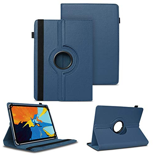 NAUC Tablet Schutzhülle kompatibel mit Oukitel OT8 OT9 OT11 OT12 11 Zoll Hülle für Tablet 360 Grad Drehbar Tasche ultradünne Kunstleder Tablethülle Standfunktion 360° Drehbar, Farben:Blau