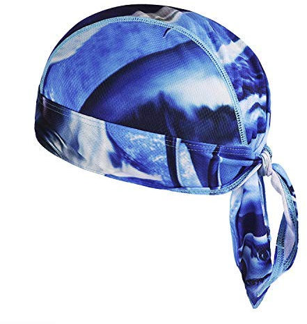 YJZQ Bandana Cap Baumwolle Herren UV Unisex Kopftuch Kopfband Biker Hat Piratentuch in Verschiedenen Farben und Mustern Sport Fahrrad