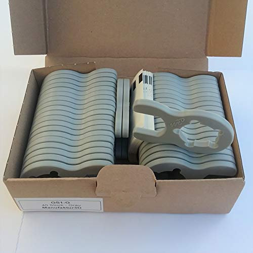 Gasschlüssel für Terrassenheizer, Gasheizer, Gaskanone, Heizstrahler, Gasgrill, Wohnmobil, Caravan, Camping, Druckminderer, Druckregler (Überwurfmutter 5-Flügel, Grau, 40)