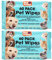 Multi Pack of Pet Grooming Wipes Count Deodorizing & Hypoallergenic Cleaning Wipes for Dogs & Cats All Natural Pet Wipes (120 Wipes)