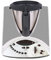 Deko Schutz Aufkleber kompatibel mit Küchenmaschine Thermomix TM31 Design Sticker Klebefolie Zubehör Küchengerät wasserfest selbstklebend R182 (02 Glitzer Hellgrau)