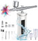 Cordless Airbrush Kit, Portable Handheld Mini Air Brush Set with Compressor and Power Display, 28 PSI High Pressure Airbrush Kit with USB Charging for Painting, Tattoo, Makeup,Cake Decoration -White