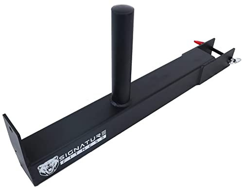 Signature Fitness SF-3 0,7 kg Kapazität 7,6 cm x 7,6 cm Power Cage Squat Rack, inklusive J-Haken und Sicherheitsgurten, weiteres optionales Zubehör, Hebelarm