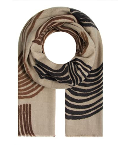 Majea Damenschal Winterschal Strickschal Damen Schal (880040) (beige 10), 180 x 90