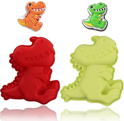 Molde de Silicona Dinosaurio Molde Animales 3D para Muffins Molde De Pastel Con Forma De Animal Moldes para Hornear Infantiles Horneado Molde Dinosaurios para Dino Cake Party Cumpleaños