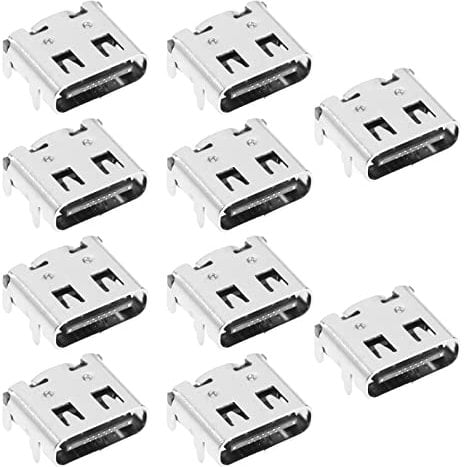 Create idea 10 STÜCKE Typ C USB Ladeanschluss Kompatibel mit PS5 Dual Sense Controller Game Handle Ladestecker USB C Adapter Ladebuchse Ersatzteile