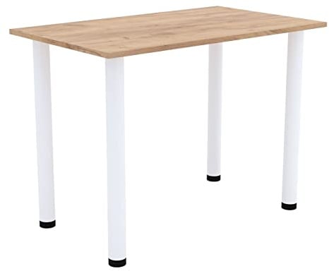 AKKE Esszimmertisch 70 cm x 60 cm Esstisch Kleiner Tisch Küchentisch Schreibtisch Dining Table Esszimmermöbel Weiße Beine