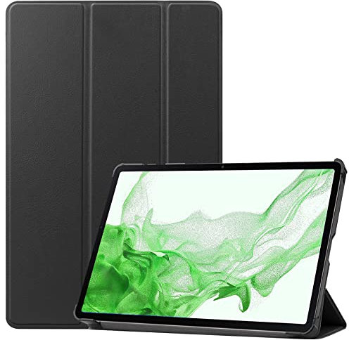 BASEY Hülle für Samsung Galaxy Tab S8 Ultra Schutzhülle Hülle - Samsung Galaxy Tab S8 Ultra Hartschalen-Hülle Samsung Galaxy Tab S8 Ultra Tablethülle Schutz - Schwarz