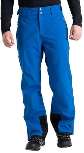 Dare 2b Recycelte, wasserdichte Herren-Skihose, atmungsaktive Hose mit ARED-Technologie, verstellbare Hosenträger, Schneegamaschen und Reißverschlusszwickel, Olympian Blue