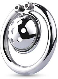 Edelstahl, glatt und leicht, Keuschheitsschloss für Männer, kurzer Keuschheitskäfig, 50 mm