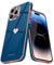 Teageo for iPhone 14 Pro Case Cute Heart Pattern for Women Girls Slim Luxury Bling Plating Soft TPU Anti-Scratch Shockproof Bumper Phone Case for iPhone 14 Pro, Royal Blue