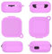 Headphone Case Non-slip Silicone Sleeve Cover For All-new Echo Buds (2023 Release), Waterproof Protective Cover Earbuds Case Sweatproof Protector Shell (Purple)