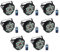 8PCS LED Par Strahler 36 LED Discolicht Partylicht RGB DMX512 mit Fernbedienung, Bühnenlicht 7 Lichtmodi DJ licht für Party Bar Stage Feste Show