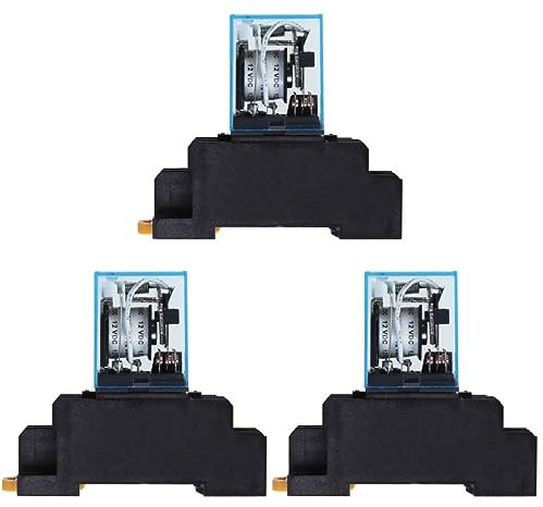 Milisten Pcs Pin Dc v Auxiliary Relay Electromagnetic Relay Kit Auto-adjustable Circuit Protection Professional Use