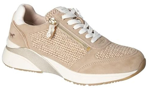Mustang Damen 1358-316 Sneaker, beige, 38 EU