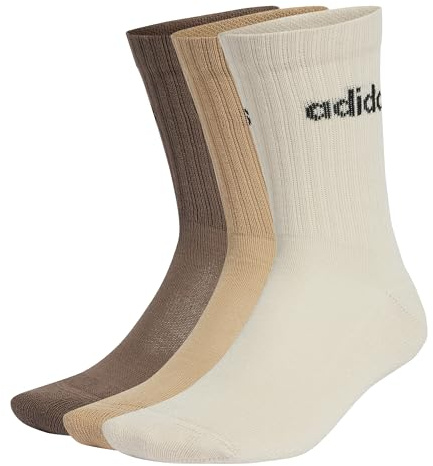 adidas Unisex Kinder Linear Crew Cushioned Socks 3 Pairs