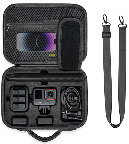 Tomat Tasche für Insta360 Ace Pro, Tragbare PU Aufbewahrungs Schutztasche für Insta360 Ace Pro 2 Zubehör, wasserdichte Tragetasche für Insta360 Ace Pro 2, Insta360 Ace Action Kamera