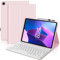 Keyboard Case for Lenovo Tab M10 (3rd Gen) 10.1, Wireless Detachable Bluetooth Keyboard with Protective Cover for Lenovo Tab M10 3rd Gen 10.1 Inch 2022 (TB-328FU/TB-328XU) Tablet, Pink