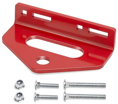 HOWBOW Universal-Anhängerkupplung für Rasenmäher, 6,35 mm (1/4 Zoll), robuste Stahl-Anhängerkupplung, 5,1 cm - 13 cm Lochmitte, 907 kg Zugleistung, kompatibel mit Husqvarna, Craftsman, John Deere und